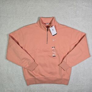 Nike Solo Swoosh Mens Medium Fleece Quarter-Zip DQ5209-844 Heavyweight Jacket M